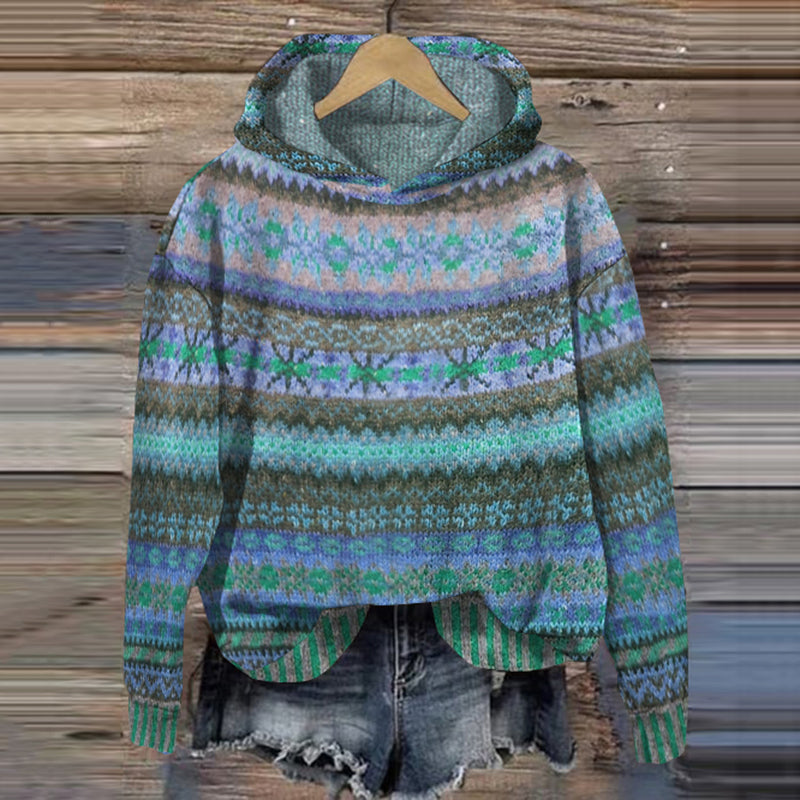 Miriam Hoodie Femme – Sweat à Capuche Vintage Confortable et Polyvalent pour le Quotidien