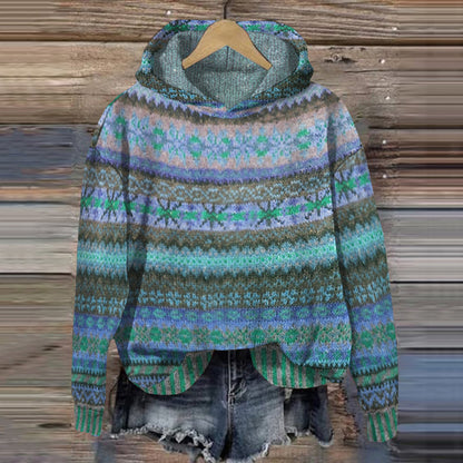 Miriam Hoodie Femme – Sweat à Capuche Vintage Confortable et Polyvalent pour le Quotidien