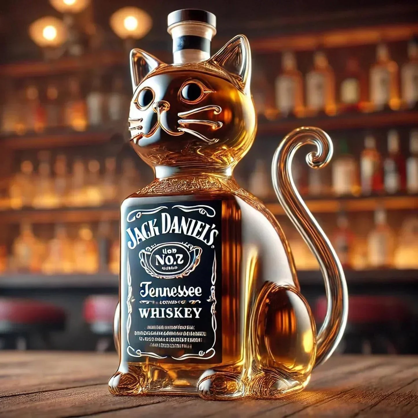 Butelka whisky - Edycja Kot