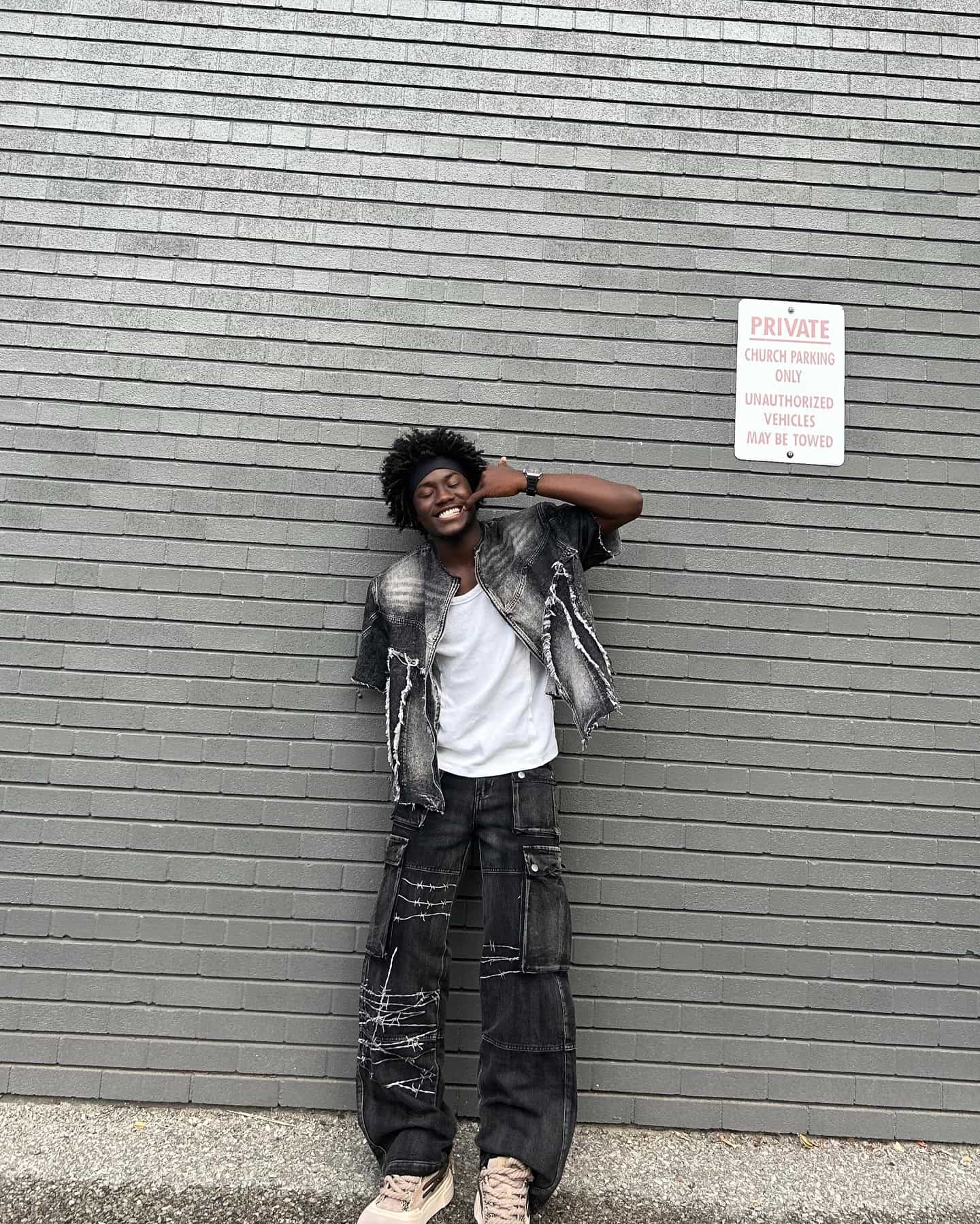 Embroidered Hip-Hop Street Style Jeans