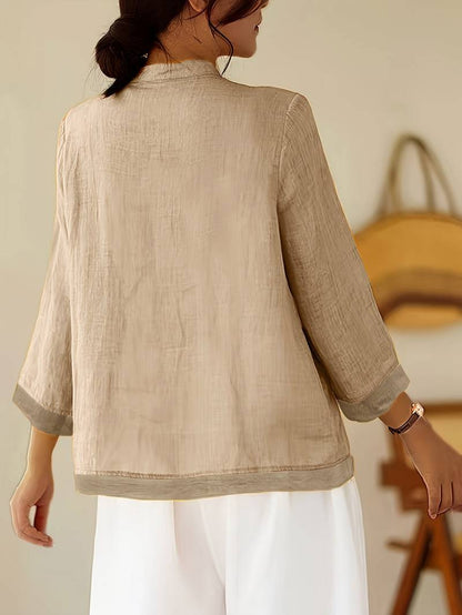 Sigal - Vintage Hemd Mit Lockerer Passform Und Patchwork Gestaltung