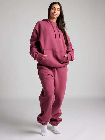 Cozy travel hoodie with airplane mode graphic