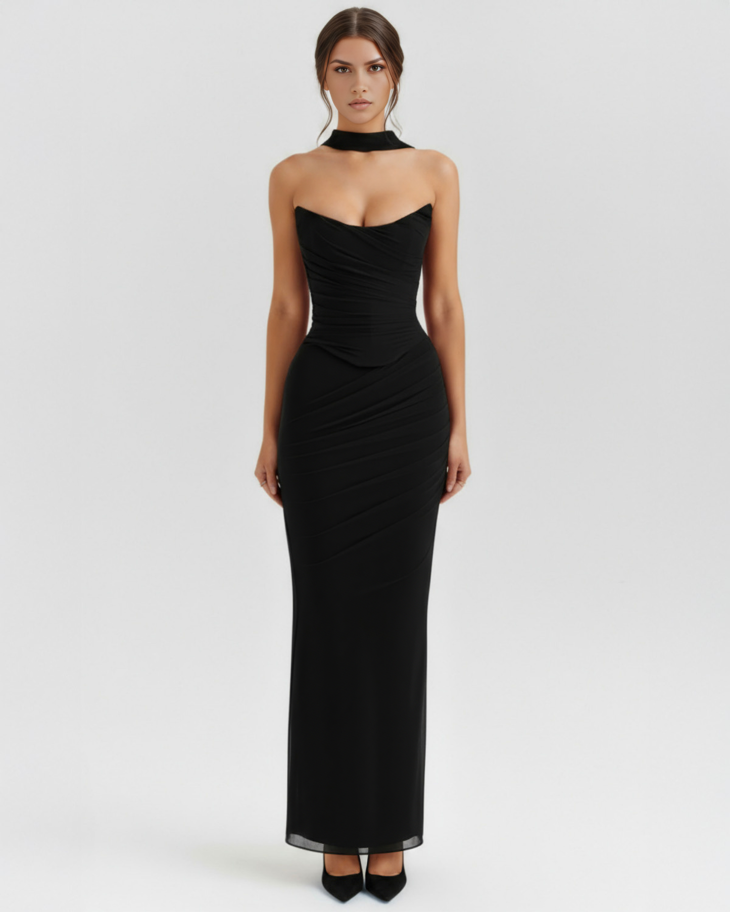 Malu™ – Eksklusivt 3-Delt Corset Maxi Sæt