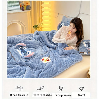 Stitch Kussen-Deken in Eén - Voor Comfort en Knusheid in Eén