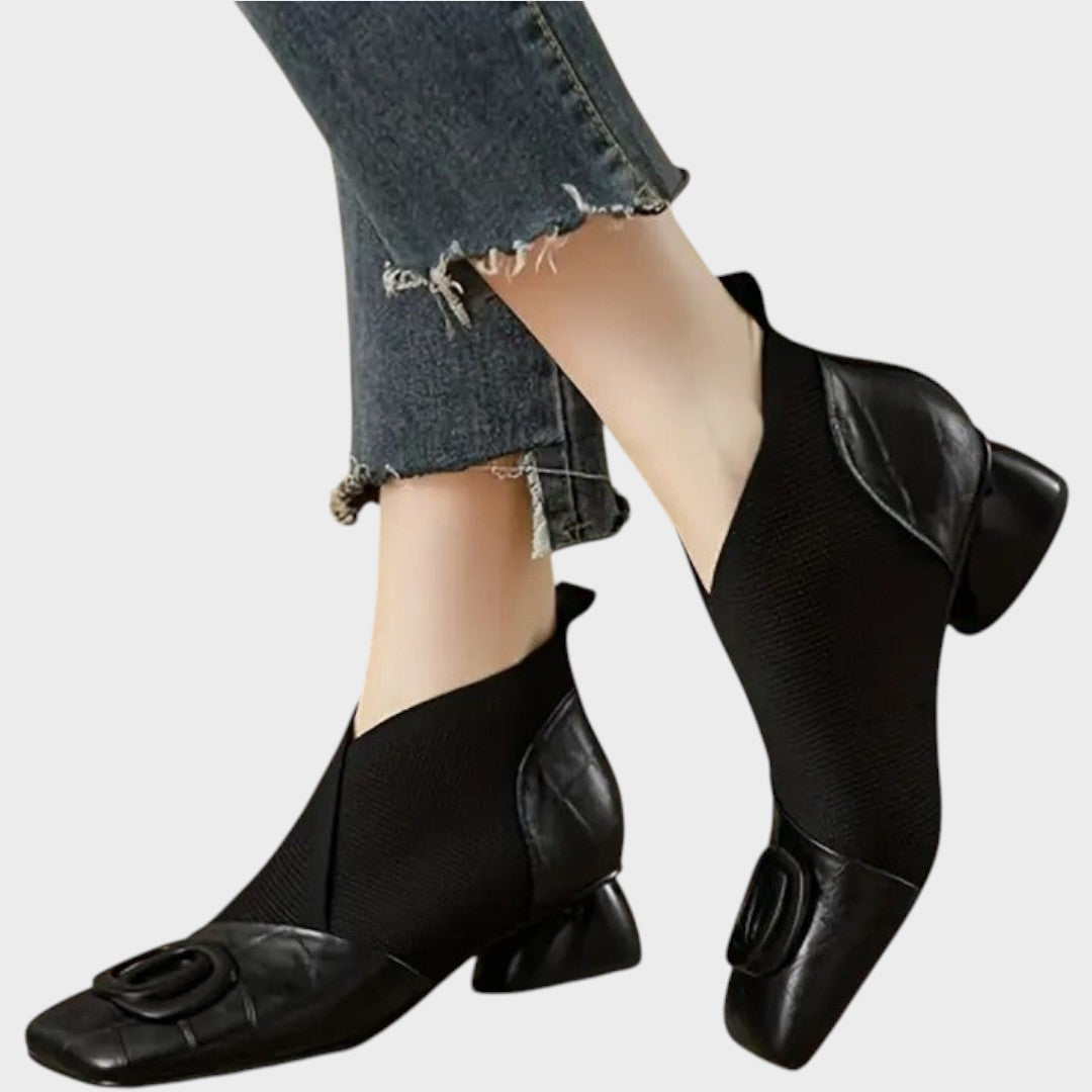 Abigail | Botins de Pele com Elástico