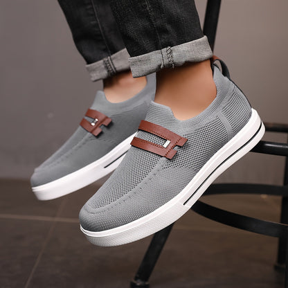 Reina | Mens Knit Slip-On Trainers