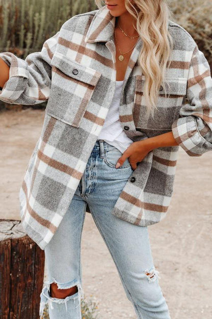 Varietta | Kariertes Overshirt mit Kuschelfaktor