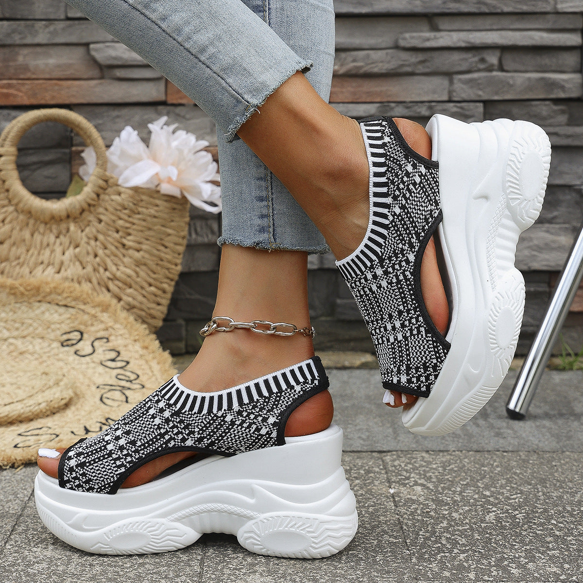 Tareen | Modische Sport-Sandalen mit dicker Sohle