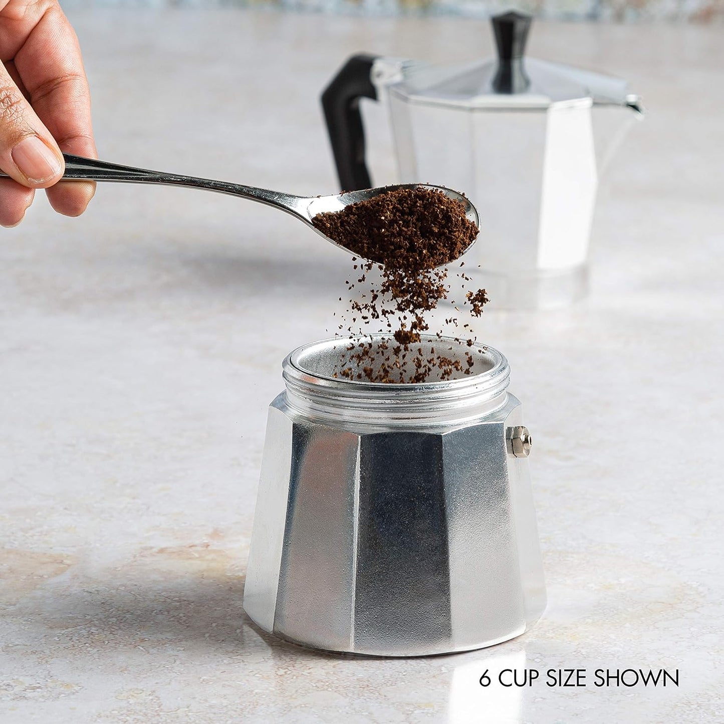 Stovetop Espresso and Coffee Brewer, Moka Pot for Italian and Cuban Style