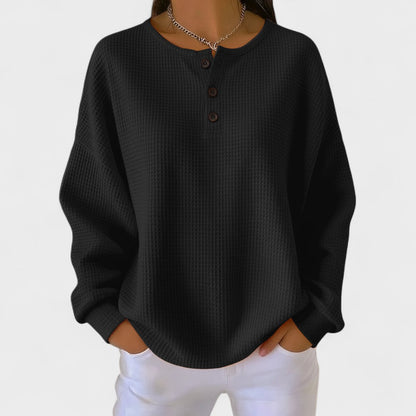 Piper | Cosy Waffle Knit Henley