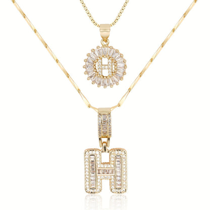 GemLetter Ketting - Initiaal Hanger met Luxe Glans