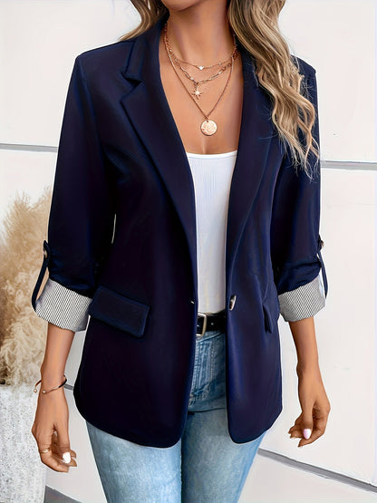 Chief - Roll-Sleeve Open Blazer