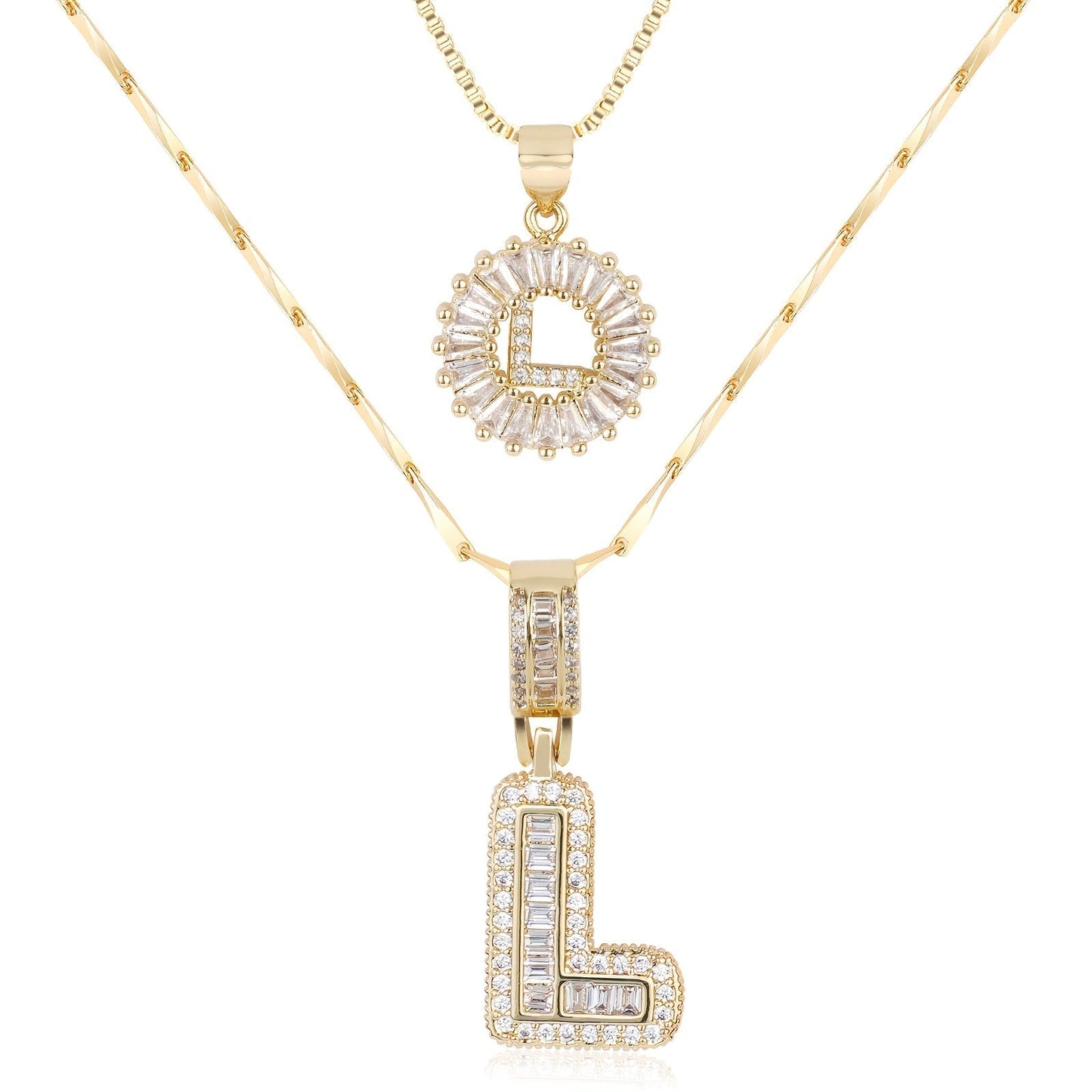 GemLetter Ketting - Initiaal Hanger met Luxe Glans