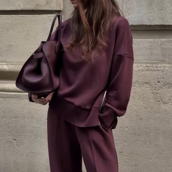 Midi-Kleid aus Leinenmischgewebe für Damen