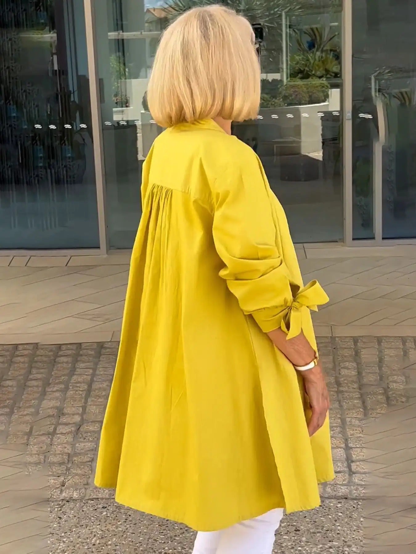 Chemise Emily boutonnée manches longues coupe décontractée
