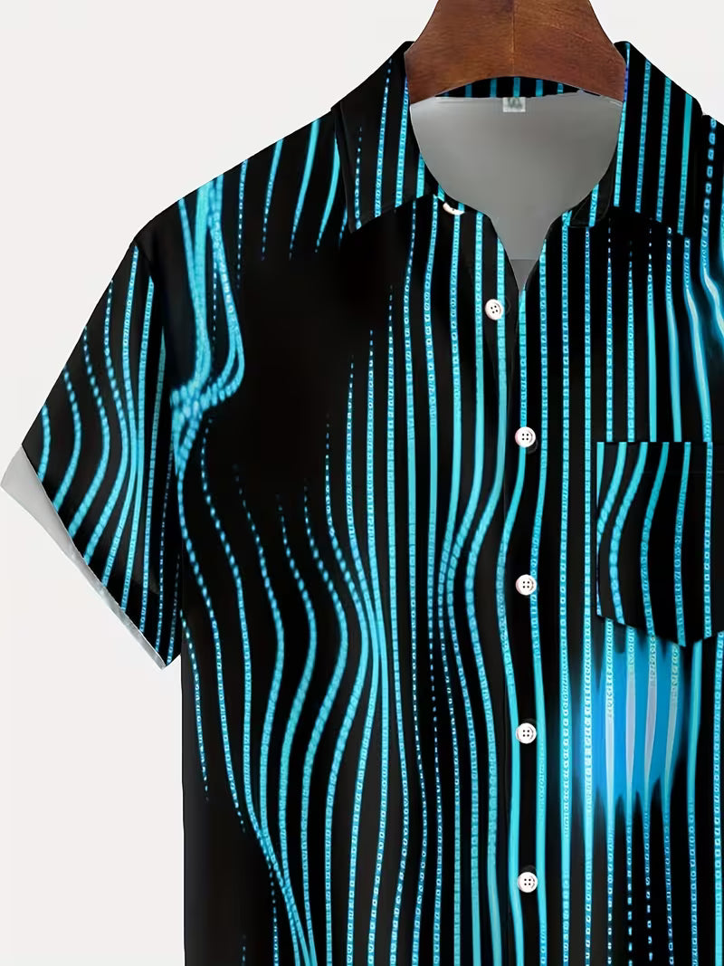 Ludwig - Casual Shirt With Art Stripe Print