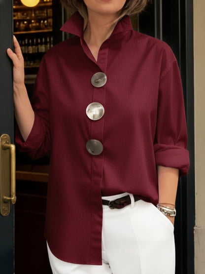 Sphelele | Statement Button Stand Collar Blouse