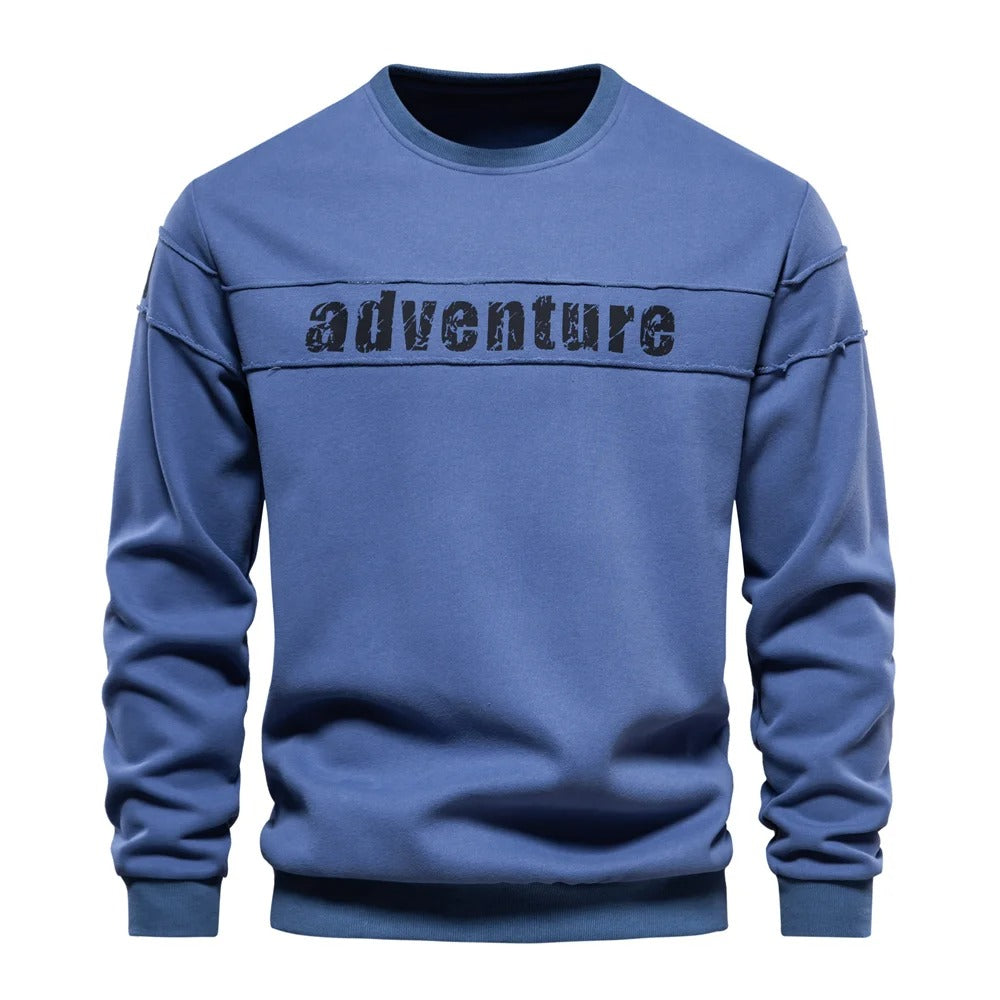 Stetson - Langærmet sweatshirt med rund hals og behagelig