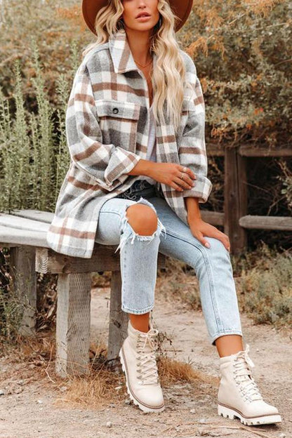 Varietta | Kariertes Overshirt mit Kuschelfaktor