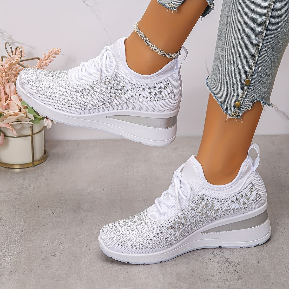 Zapatillas Ortopédicas con Cristales