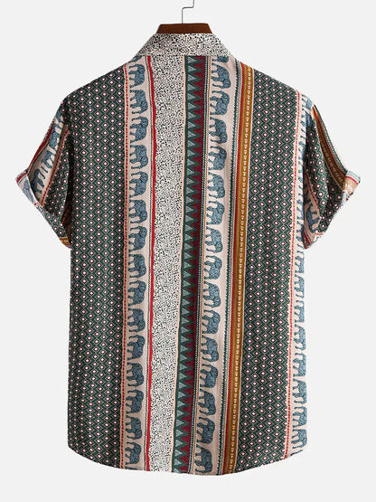 Oliver - Chemise manches courtes imprimé éléphant