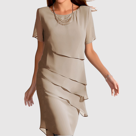 Eliška – Elegancka sukienka o warstwowym designie