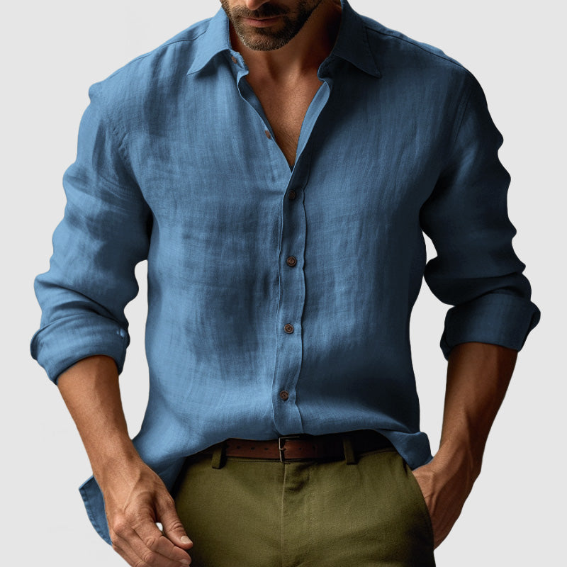 Harlon – Vintage Linen Shirt for Men