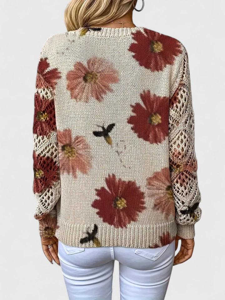 Marisavina - Pull Bloem Vintage Elegant