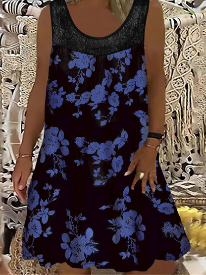 Samudri - Loose Sleeveless Maxi Dress With Round Neck