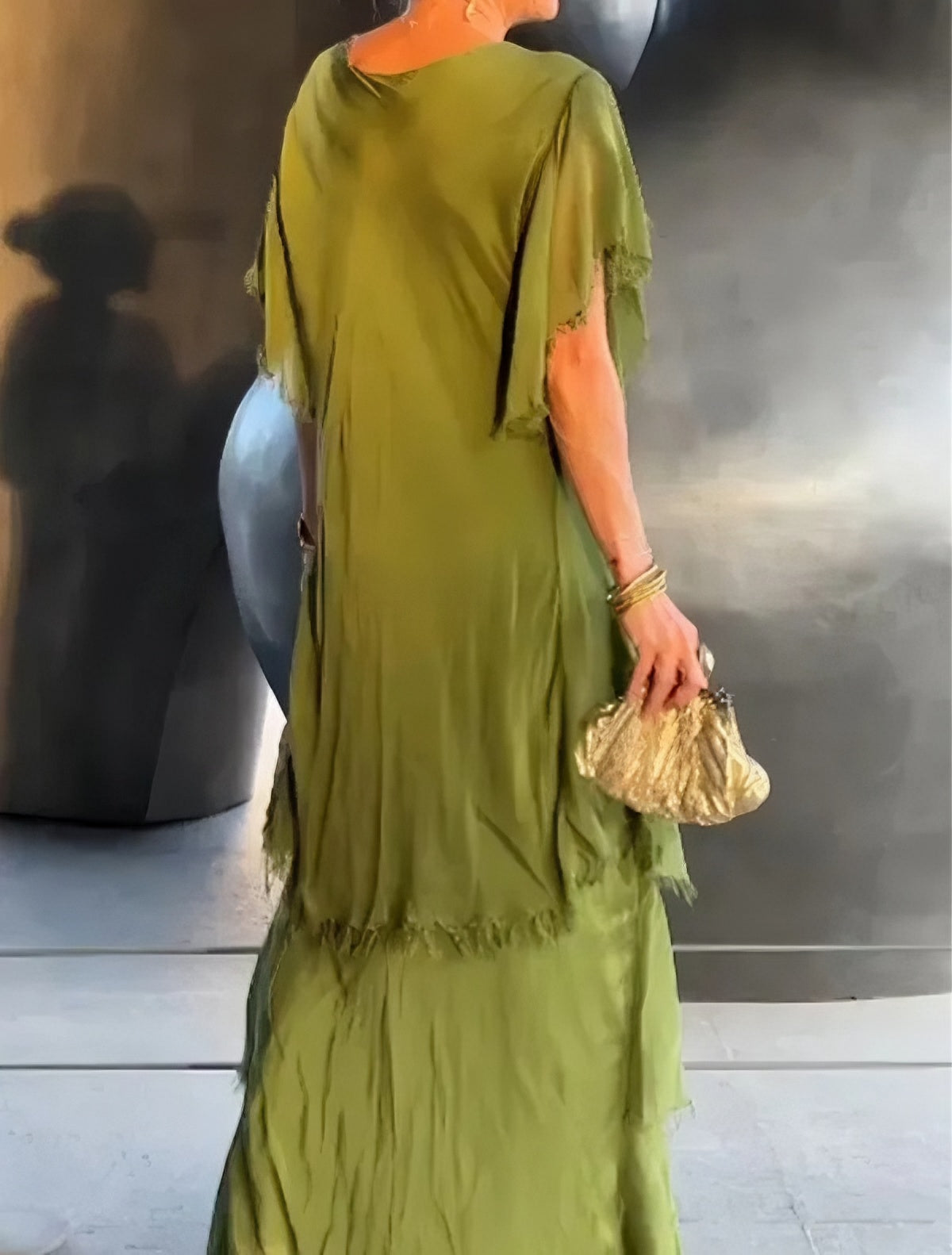 RegalGrace | V-Ausschnitt Maxikleid