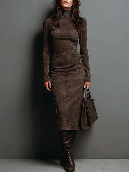 Giada | Midikleid aus Wildleder