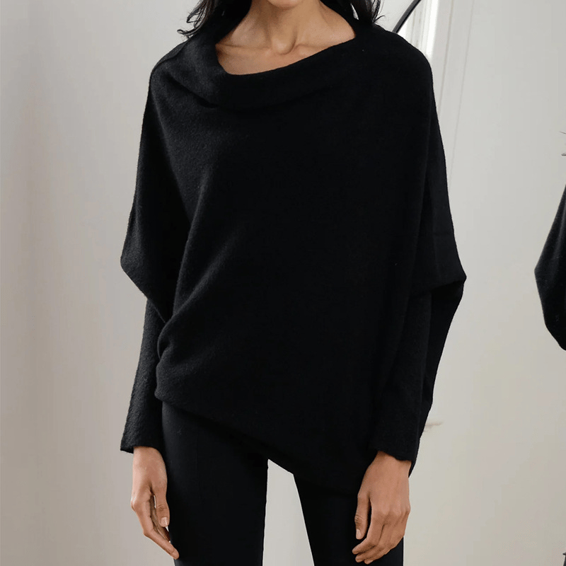 Frina - Stijlvolle Off Shoulder Sweater met subtiele eveals