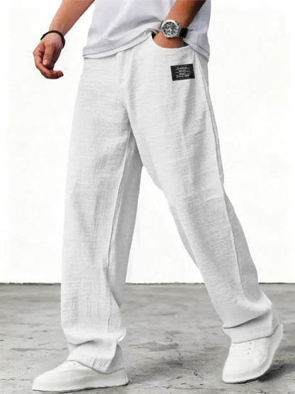 Lushan | Linen Wide Leg Trousers