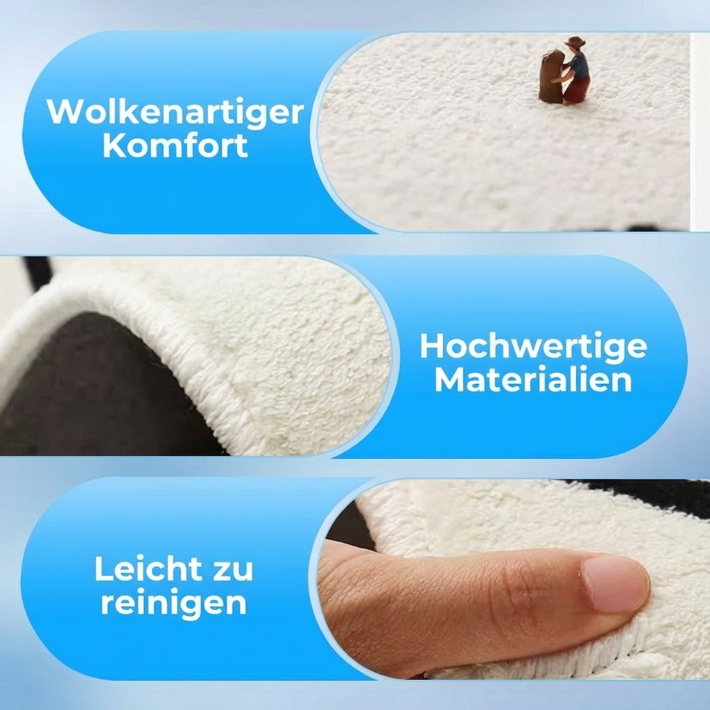 Blumen-Teppich mit unregelmäßiger Form