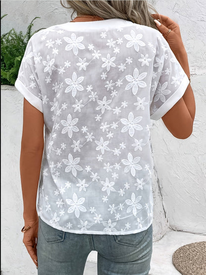 Orianna™ - Blouse Élégante Blanche