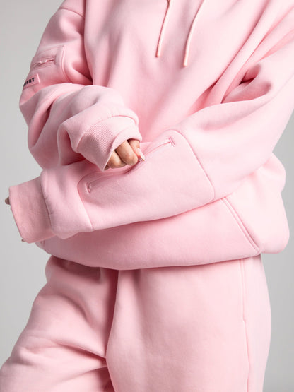 Cozy travel hoodie with airplane mode graphic