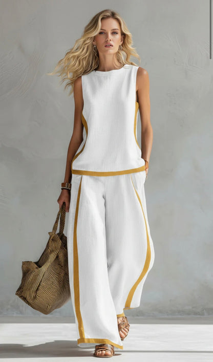 Dornika | Linen Sleeveless Co-ord Set