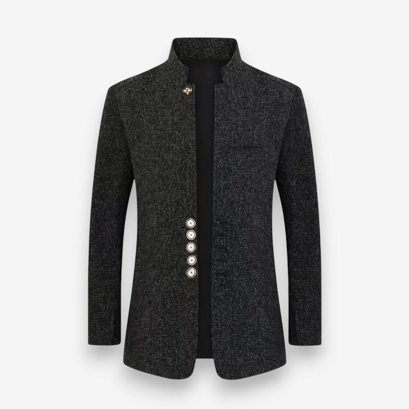 Ethan – Men's Long Sleeve Jacket with Button Detail | Structured and Polished for Any Occasion