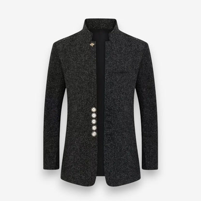 Ethan – Men's Long Sleeve Jacket with Button Detail | Structured and Polished for Any Occasion