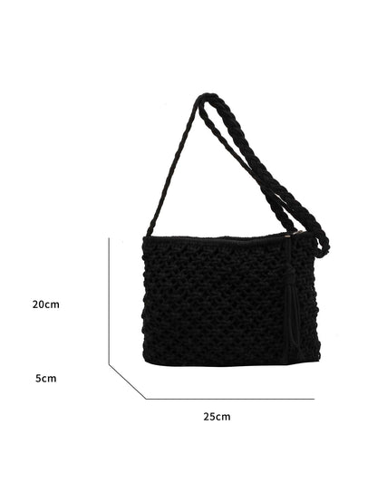 Woven crossbody bag