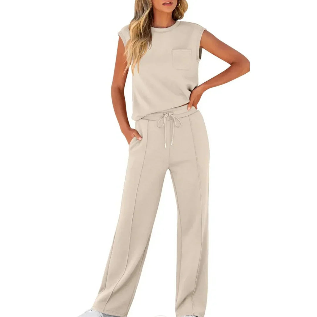KAIYA™ + Lässiger Sommerweicher Lounge Co-Ord