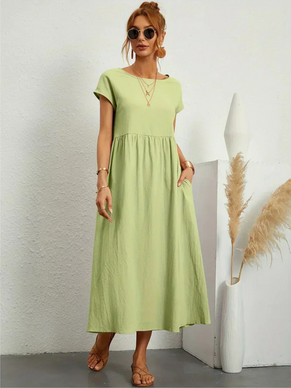 Jessica™ | Elegant Round Neck Dress
