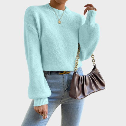 Elara | Pulover din tricot cu mâneci bufante