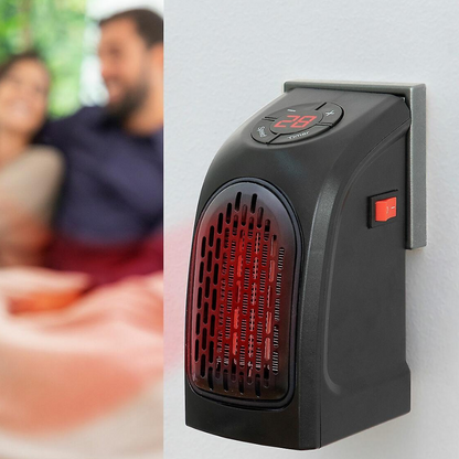 Electric Fan Heater with Thermostat – Compact and Plug-In Design
