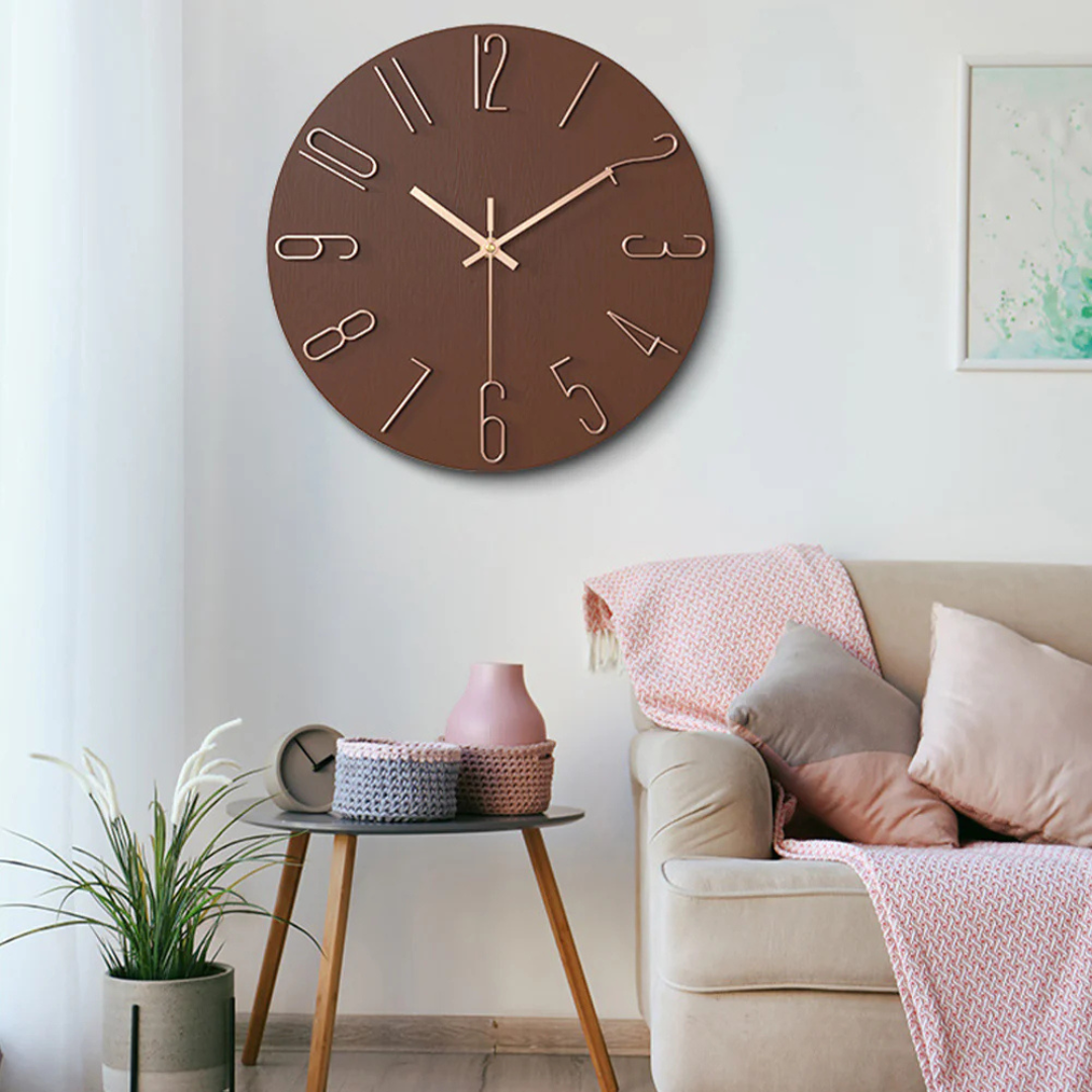 Wall Clock – Minimalist Modern Design with Silent Quartz Movement for Stylish Interiors