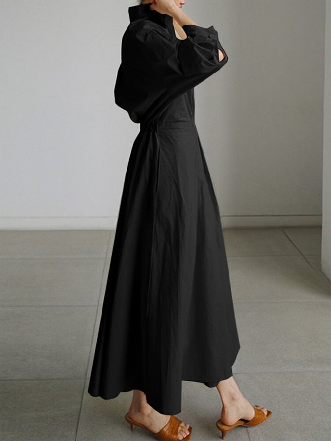 Zara | Women belted koszula Maxi dress