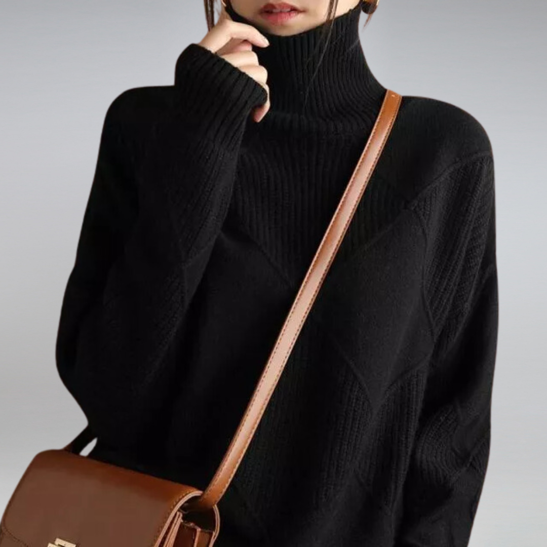 Weicher Damen Rollkragenpullover – Bequem, Warm & Elegant