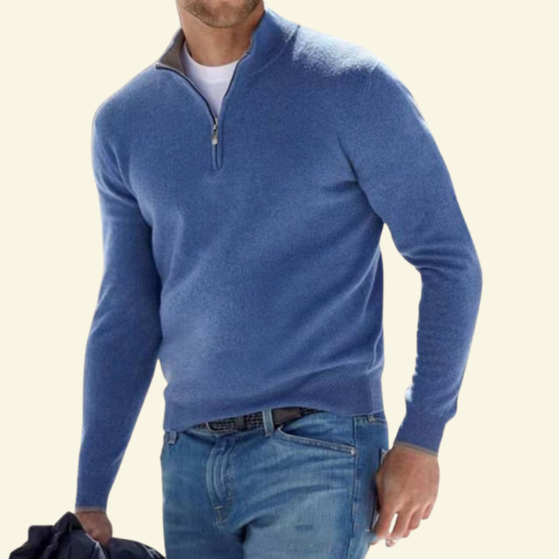 Marceau – Herrenpullover aus Wollmischung mit Klassischem Schnitt