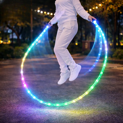 LED-Springseil mit leuchtender Seilbahn – Spaß bei Tag und Nacht