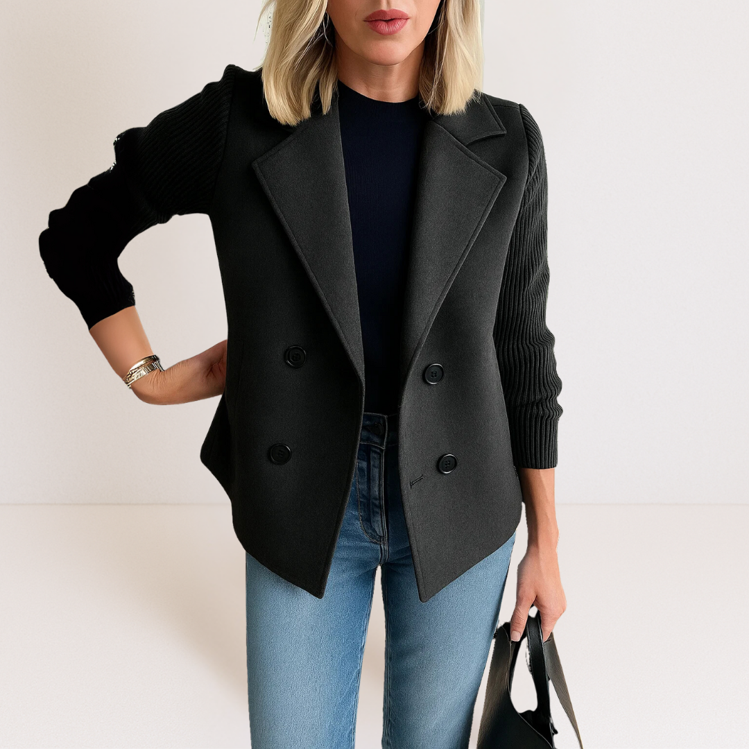 Celeste™ Knit Sleeve Blazer | Effortless Elegance & Everyday Sophistication